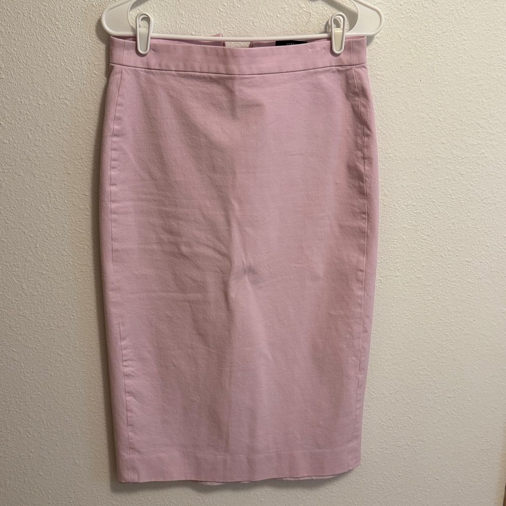 J. Crew Soft Pink Midi Skirt